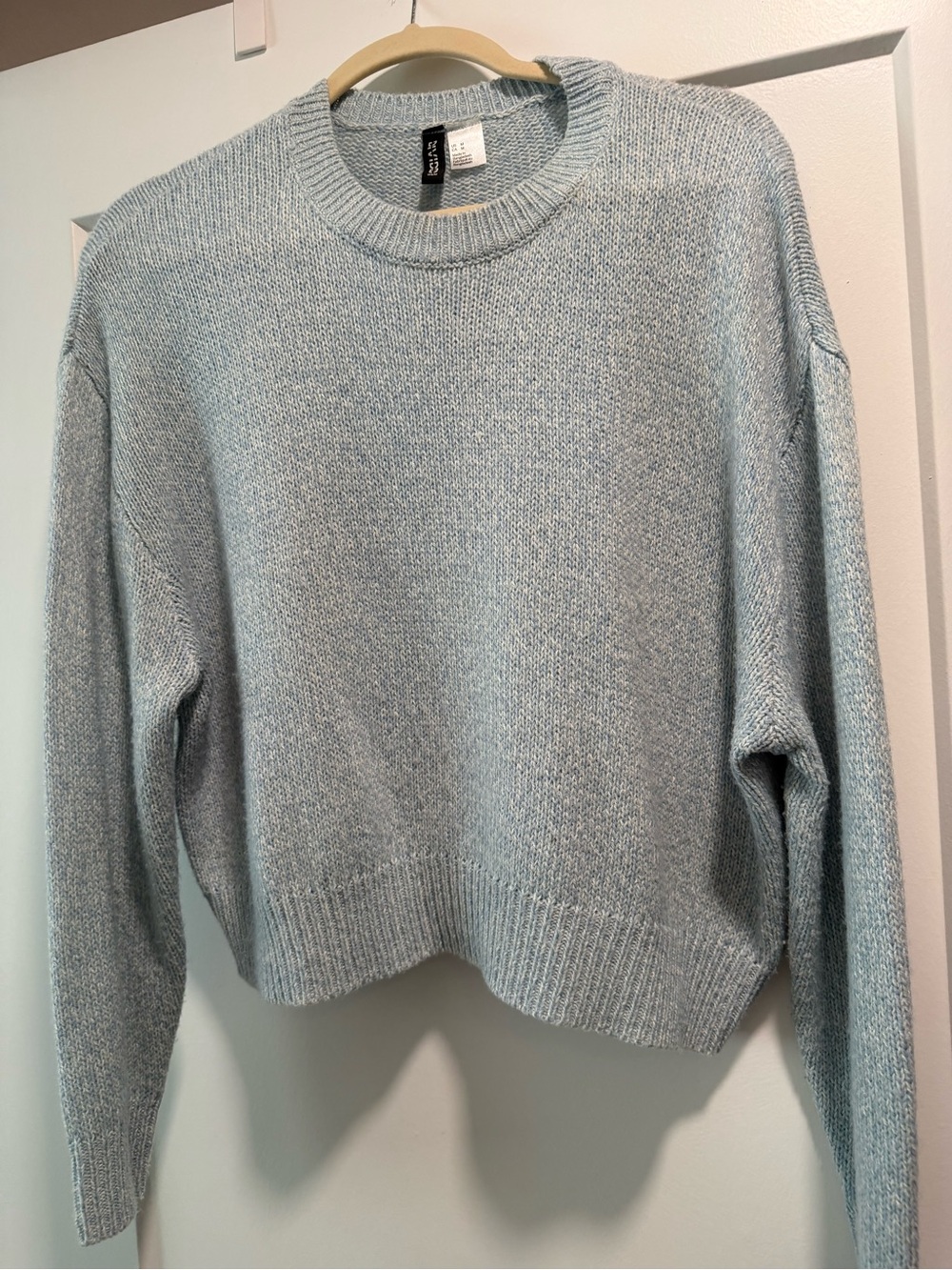 H & M Divided Soft Crewneck Sweater - Light Blue